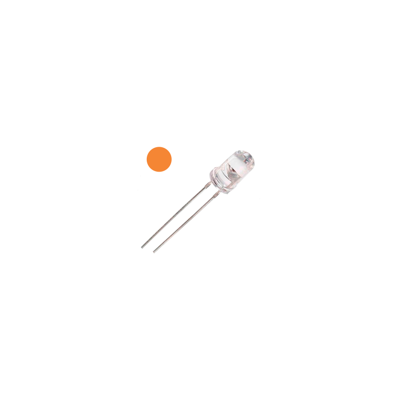 LD5-NAR-ULT LED Ultrabrillante 5MM Color Naranja