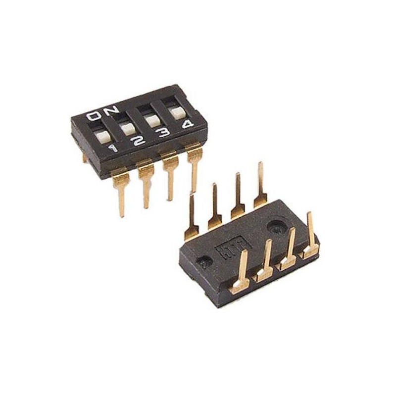 DIP-MS-4 Mini Switch 4 Canales Individuales Tipo IC