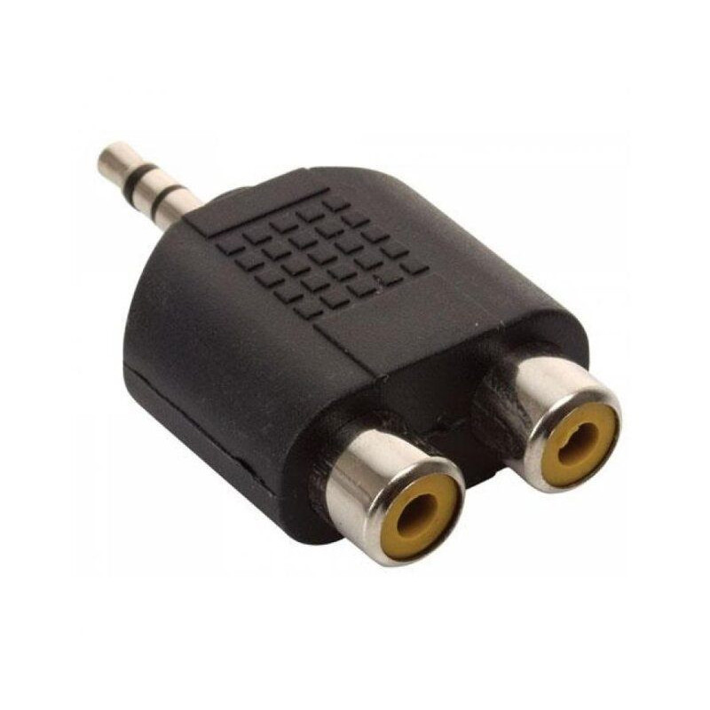 705-086 251-038 Adaptador de Plug 3.5 mm a 2 Jacks RCA