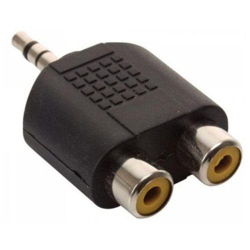 705-086 251-038 Adaptador de Plug 3.5 mm a 2 Jacks RCA