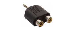 705-086 251-038 Adaptador de Plug 3.5 mm a 2 Jacks RCA