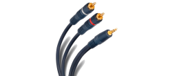 080-161 Cable de 1 Plug 3.5 a 2 RCA Machos 1.8m