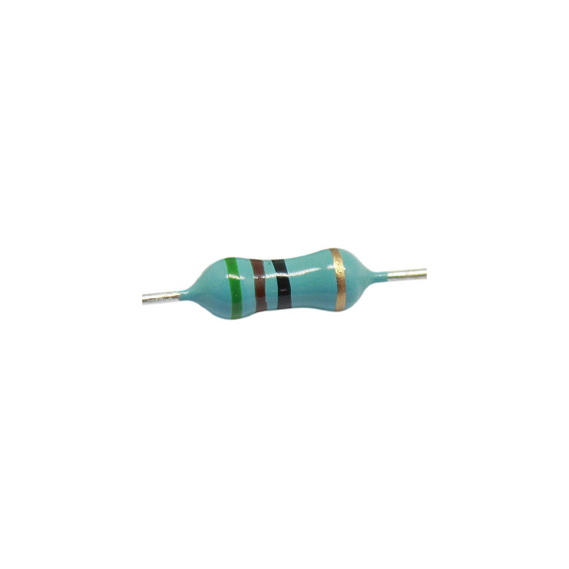 R51E-1-2 Resistencia de Carb贸n 51 Ohms 1/2 Watt 500mW