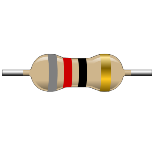 R82E-1-2 Resistencia de Carbón 82 ohms 1/2 Watt