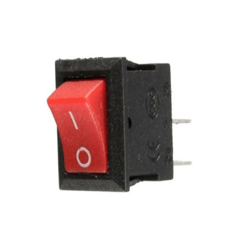 835-065 Switch balancin mini 1p-1t 3a 250v Rojo