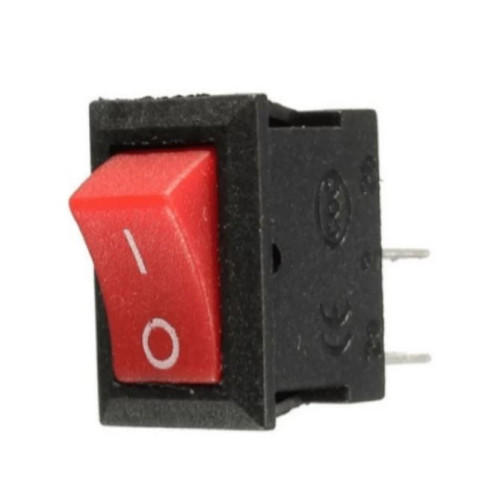 835-065 Switch balancin mini 1p-1t 3a 250v Rojo