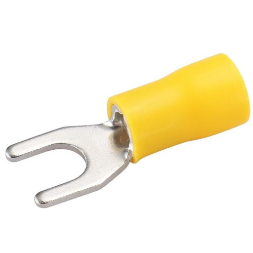 TU-867 Terminal Tipo  U  3/16" Forro Amarillo Calibre 10-12