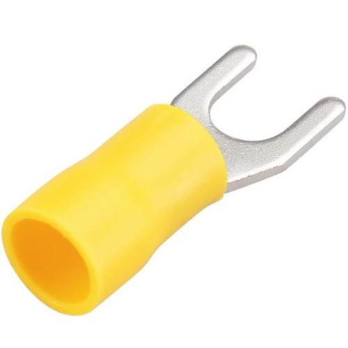 TU-867 Terminal Tipo  U  3/16" Forro Amarillo Calibre 10-12