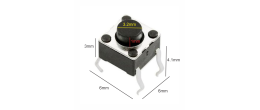 835-721 Mini Switch Cuadrado Chico 4 Pines Boton 1mm