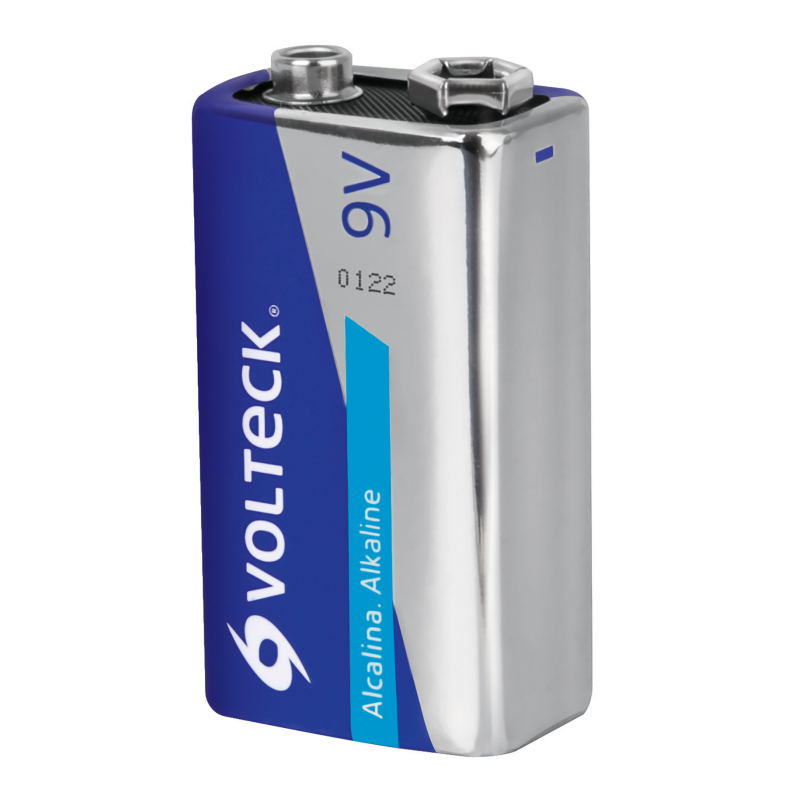 660-411 Pila Batería 9V Alcalina Cuadrada 6LR61 AL-9V