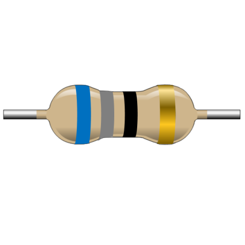 R68E-1-2 Resistencia de Carbón 68 ohms 1/2 Watt