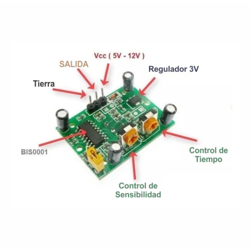 XS-21 Sensor De Movimiento PIR Pirolico HC-SR501