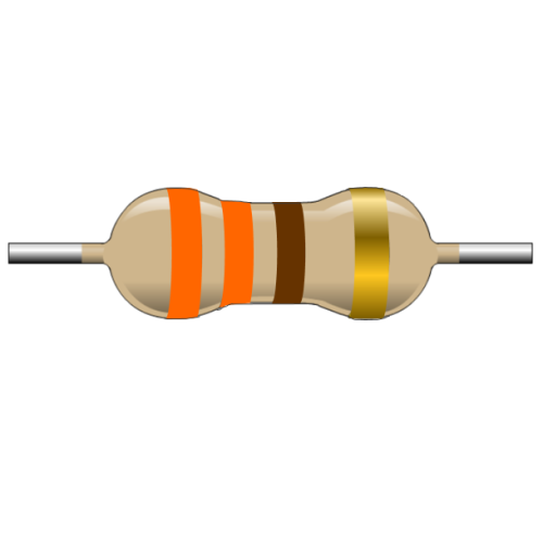 R330E-1-2 Resistencia de Carbón 330 ohms 1/2 Watt