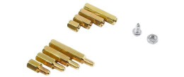 XS-303 Kit De 120 Separadores Standoff Hexagonales Y Tornillos  M3 De Latón