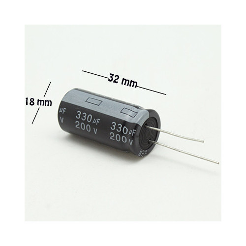 CE-330-200V Capacitor Electrolítico 330uF 200V 105C