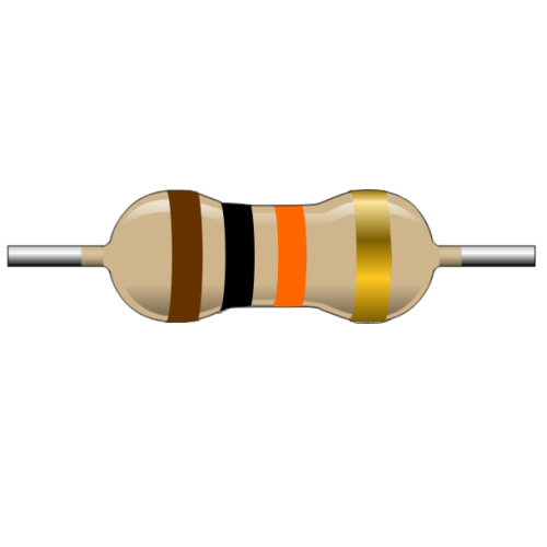 R10K-1-2 Resistencia de Carbón 10K ohms 1/2 Watt