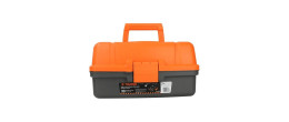 CPE-16N Caja para Pesca Organizador de 16" Color Gris con Tapa Naranja 10539