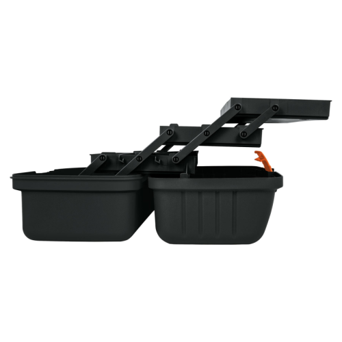 CPE-16N Caja para Pesca Organizador de 16" Color Gris con Tapa Naranja 10539