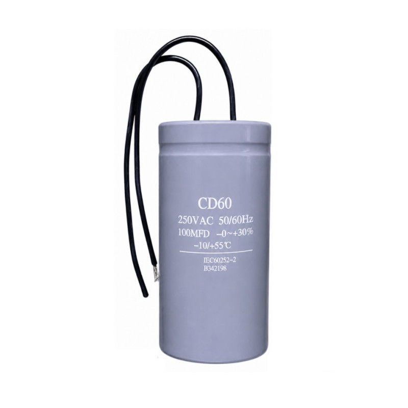 CTA-100-250V Capacitor de Arranque Trabajo 100uF 250V