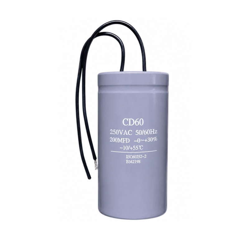 CTA-200-250V Capacitor de Arranque Trabajo 200uF 250V