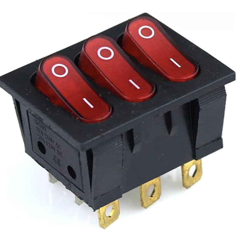 835-1072 Interruptor Switch Balancin Triple KCD3